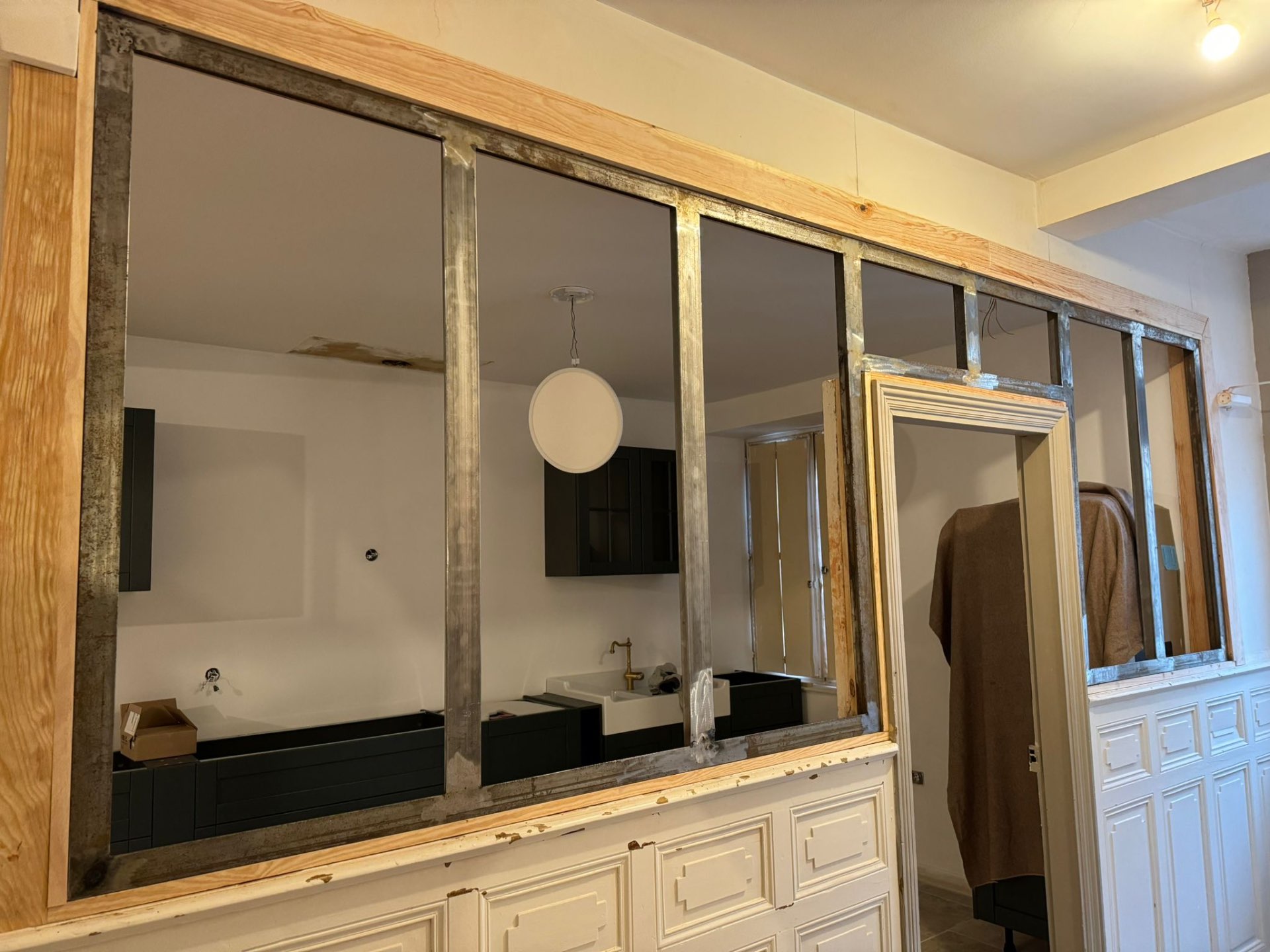 Verrière acier & bois